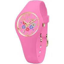 ICE-Watch ICE flower Pinky bloom - Rosa Damenuhr mit Silikonarmband - 021731 (Extra small)