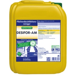 Dr. Schnell DESIFOR-AM Desinfektionsreiniger, Flüssige, alkalische Flächendesinfektion, 10 Liter - Kanister