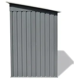vidaXL Gartenschuppen 1,8 x 1,1 m grau