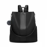 Miss Lulu Damen Rucksack Klein Schwarz