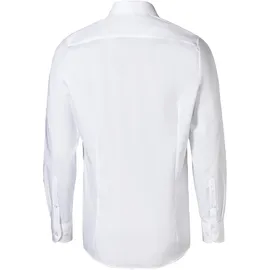 Olymp Businesshemd OLYMP Level Five body fit, Herren, Gr. 42, N-Gr, weiß, 97% Baumwolle, 3% Elastolefin, Hemden