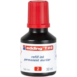 T 25 Nachfülltinte Permanentmarker rot - rot