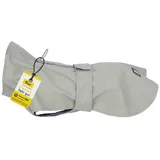 Wanderpfote Hundejacke in Grau, Verschieden Größen– Hunderegenmantel– wasserdichte Hundejacke XS