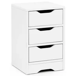 KADIMA DESIGN Nachtkonsole mit 3 Schubladen: Modernes Design, 3 Schubladen, große Ablagefläche, Melaminharzbeschichtung, kratzfest, wasserabweisend.