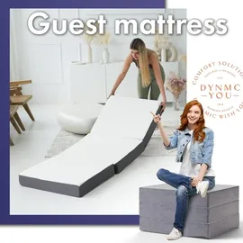 DYNMC you Klappmatratze – Gästematratze klappbar Mittel Hart H3 – Test & – Gästebett klappbar – Faltmatratze Standard – B...