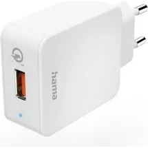 Hama Schnellladegerät, USB-A, 19,5 W, Weiß (00201642) - Weiß