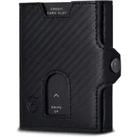 VON HEESEN Slim Wallet Geldbörse unisex schwarz