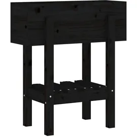 vidaXL Pflanzkübel 62 x 30 x 69 cm Schwarz