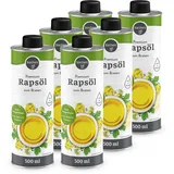 6x Premium Rapsöl mit feinem Butteraroma | 6x 0.5 L | 3 L (9 EUR/l)