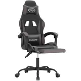 vidaXL Gaming-Stuhl Kunstleder Schwarz/Grau