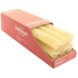 Bolsius Rustik Stabkerzen 27 x 2,3 cm 9 Stück Gelb