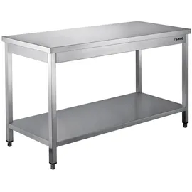 Saro Edelstahltisch zerlegbar, mit Unterblatt - 2000 x T 600