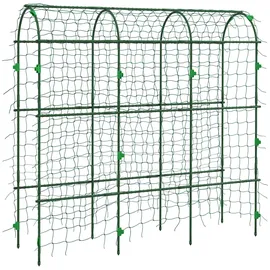 Outsunny Rankgitter mit Netz 43 x 182 x 183 cm Grün
