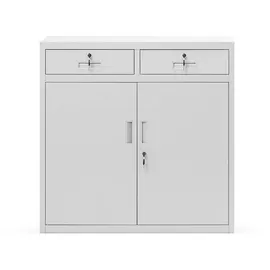 Jan Nowak C17B Aktenschrank 90 cm x 90 cm x 40 cm Grau