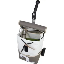 360 Grad Einkaufstasche Mole grau/weiß 50 Liter
