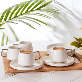 KARACA Kaffeetasse 0,09 l Weiß 6 St.