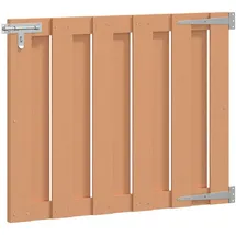 vidaXL Gartentor 100 x 80 cm WPC und Aluminium Braun