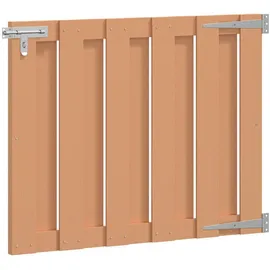 vidaXL Gartentor 100 x 80 cm WPC und Aluminium Braun