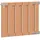 vidaXL Gartentor 100 x 80 cm WPC und Aluminium Braun