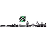 wall-art Wandtattoo »Fußball Hannover 96 Skyline + Logo«, (Set), selbstklebend, entfernbar Wall-Art bunt