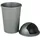 Home4You Abfalleimer 50 l Schwarz/Grau