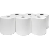 6 Handtuchrollen 21 cm geeignet für Tork H1 - 140 m Rollen 2 lagig Papierrollen