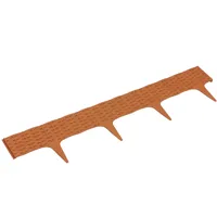 3,9 m Rasenbord terracotta Rattan Optik Kunststoff Palisaden Beetumrandung