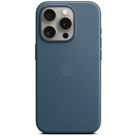 Apple Feingewebe Case mit MagSafe für iPhone 15 Pro pazifikblau