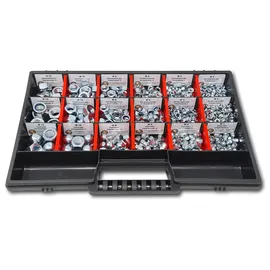 Schraubenbox24 Muttern Sortiment M4-M5-M6-M8-M10-M12 554 tlg. Schraubenbox