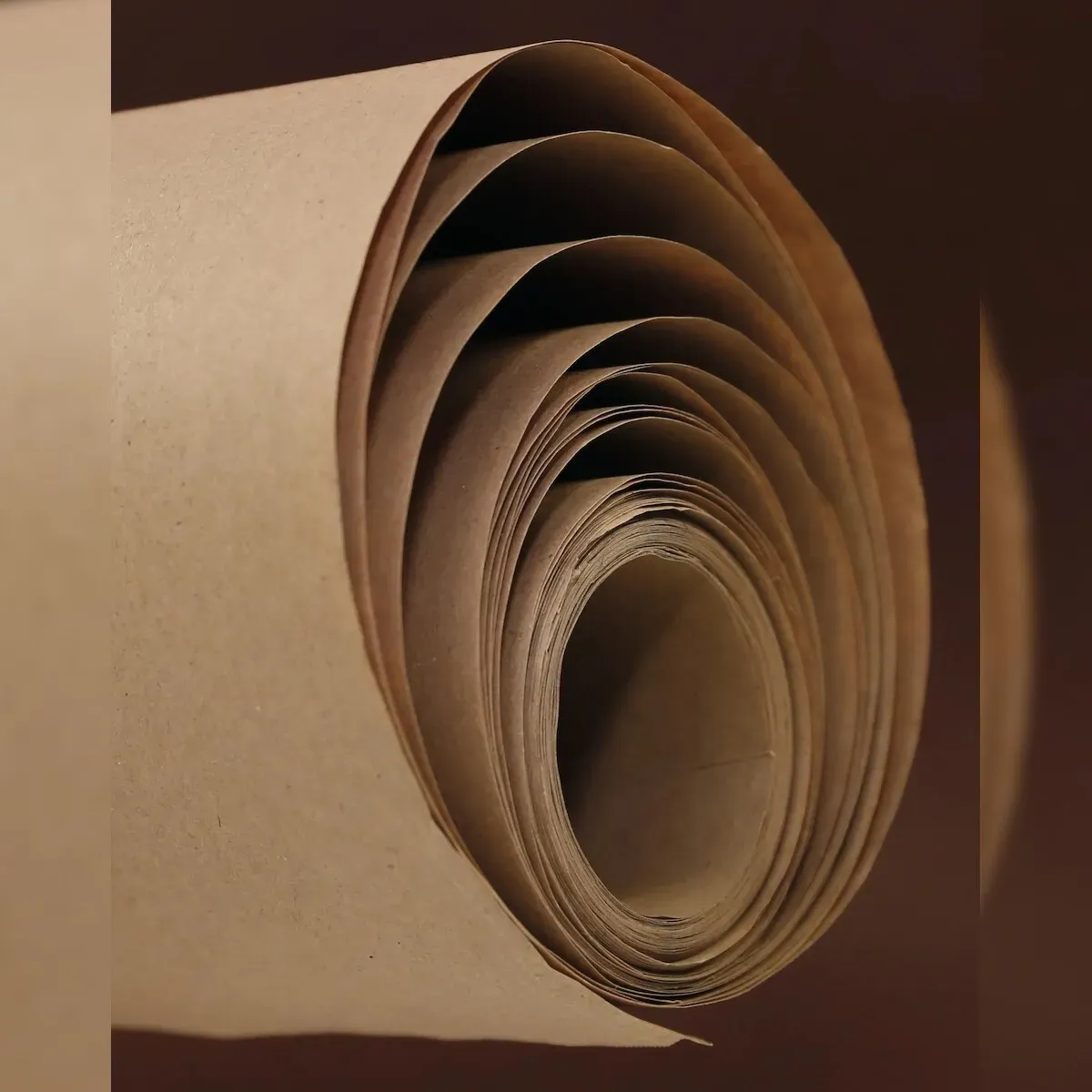 Clairefontaine 15x Recycling-Kraftpapier braun 70g, Rolle 10x1m - Kartonbraun 395071C