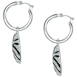 Lulu & Jane Creolen LJ209 schwarz/silber/weiß 47,2