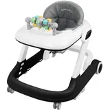 Belfoyer Lauflernhilfe Baby 3in1, Faltbarer Lauflernwagen ab 6 Monate mit höhenverstellbarem Sitz, Musik- & Licht-Aktivitätscenter, Gehfrei Baby mit Rollen & Bremsfunktion-WX35401
