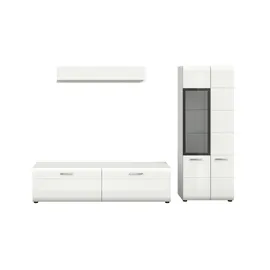 Möbel Kraft Wohnkombination ¦ weiß ¦ Maße (cm): B: 235 H: 160