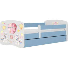 raumhirsch furniture Kinderbett Ballon 80 x 180 cm Holzwerkstoff blau