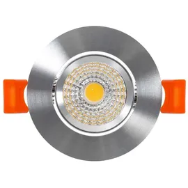 efectoLED LED Downlight Einbaustrahler 5W Rund COB CRI90 Ausschnitt ø Silber