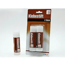 HundB Klebestifte Klebestick Papierkleber 2 Stück je 36g für Büro Schule Basteln Papier Karton