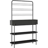 casa.pro Aalsmeer 154 x 96 x 24 cm Schwarz
