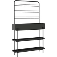 casa.pro Pflanzenständer Aalsmeer 154 x 96 x 24 cm Schwarz