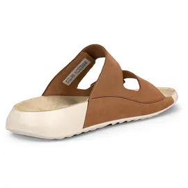 ECCO Cozmo W«, Sommerschuh, Schlappen mit zwei Klettverschlussriemen Gr. 38, braun, - 38/38.5 EU