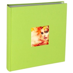 IDEAL TREND Fotoalbum Flair Fotoalbum 30×30 cm 100 weiße Seiten Seiten Jumbo Buchalbum Fotob grün