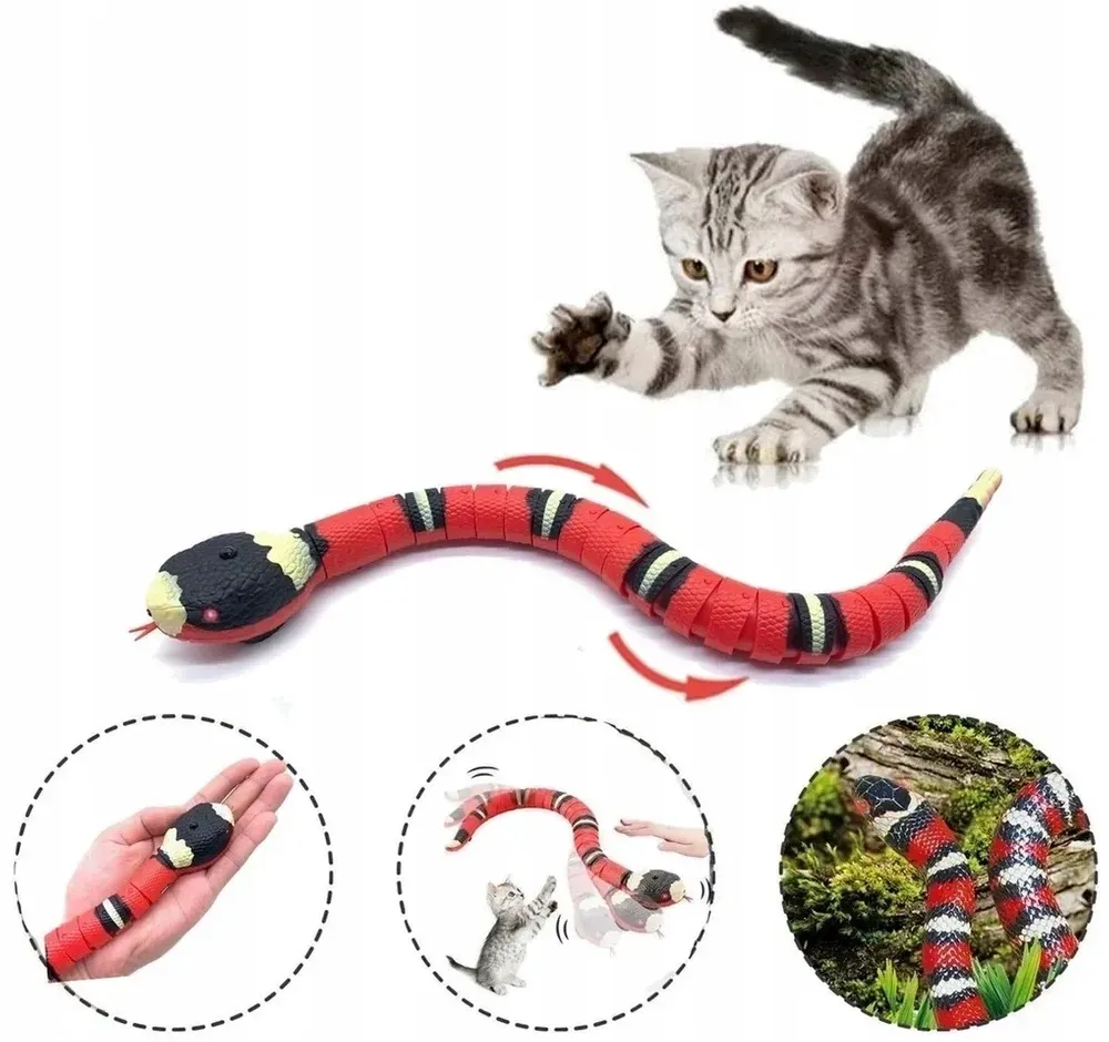 NUXIE® Katzen-/Hundespielzeug beweglicher USB-Schlauch 40cm (Rabatt für Stammkunden 3%)