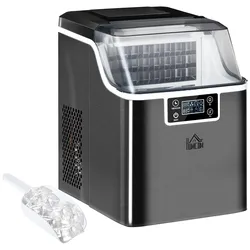 HOMCOM Eiswürfelmaschine Rostfreier Stahl, Kupfer
