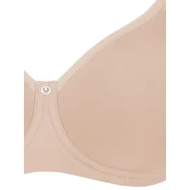 SUSA Spacer BH mit Bügel Catania I Damen-BHS aus atmungsaktivem Spacer Material I Angenehmes Hautgefühl I Cups ohne Naht vorgeformt I Pure beige), Stoff, Obermaterial: 50% Polyamid PA. 30% Polyester PES. 20% Elasthan EL., BHs T-Shirt-BH