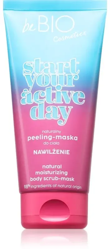 beBIO Start Your Active Day feuchtigkeitsspendendes Körperpeeling 200 ml