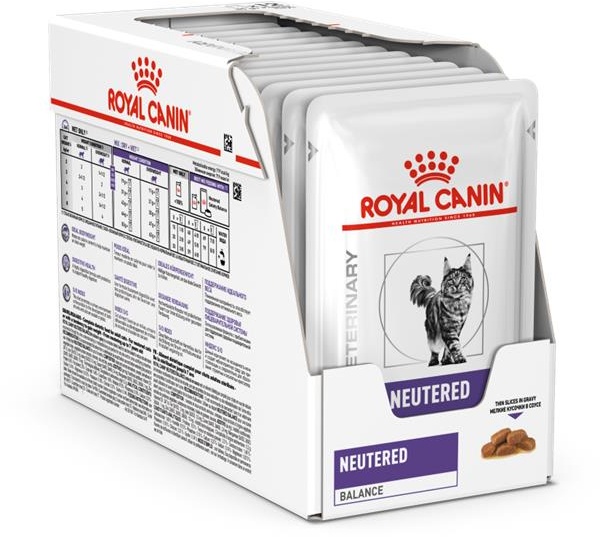 ROYAL CANIN VHN Cat Neutred Balance 12x85g Nassfutter für erwachsene Katzen mit Neigung zu Übergewicht, ab Sterilisation bis zum Alter von 7 Jahren