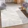 Carpet City Kurzflor Teppich Grau, Creme - 160x230 cm - Wohnzimmer-Teppiche Hochtief-Muster, 3D-Effekt - Florales Muster - Flachflor Bodenbelag, Deko Schlafzimmer