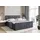 altdecor Boxspringbett mit Fußteil, H4 Matratze und Topper - 160x200 cm - MOETI-Z - Dunkelgrau Samt - Polsterbett mit Bettkasten und Lattenrost, B... - Dunkelgrau