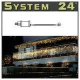 STAR LED-Lichterkette System 24 LED Trafo 9,6 VA - Start Max. 700 Dioden 490-71-1 außen