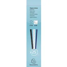 Exacompta Binderücken 12 mm 21 Ringe Weiß 25 St.