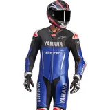 Alpinestars Yamaha GP-R7 Lederkombi - Blau/Schwarz/Weiß/Neon-Rot / 62